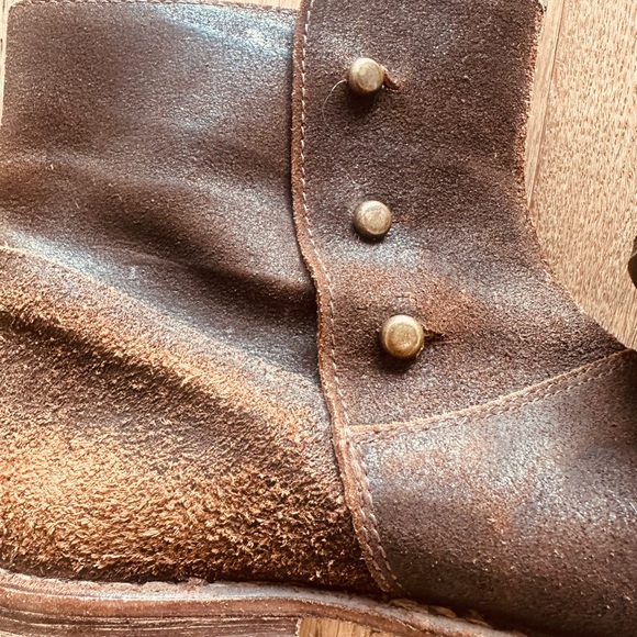 Fiorentini and Baker Three Button Brown suede and leather boots 40 - Picture 5 of 10